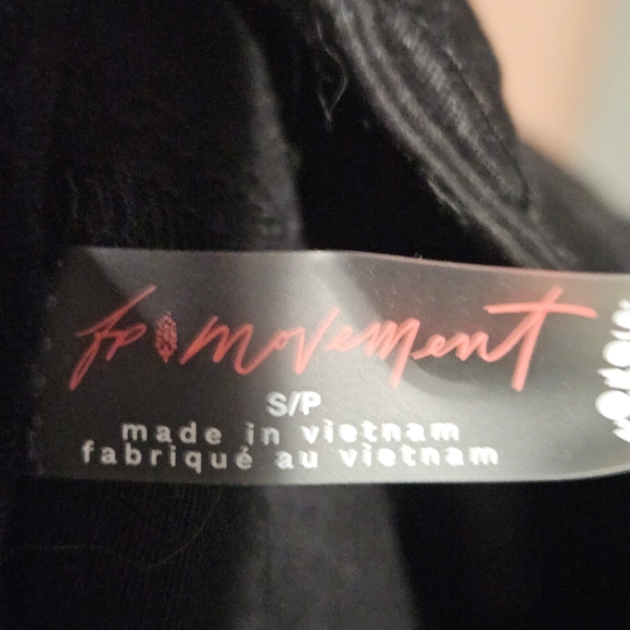 FREE PEOPLE FP Movement Black Utility Structured Cargo Pants. Size Small - Picture 2 of 13